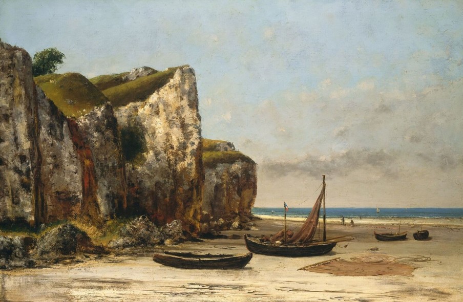 Gustave Courbet Galerie montblanc | Plage A Etretat, Normandie - Gustave Courbet