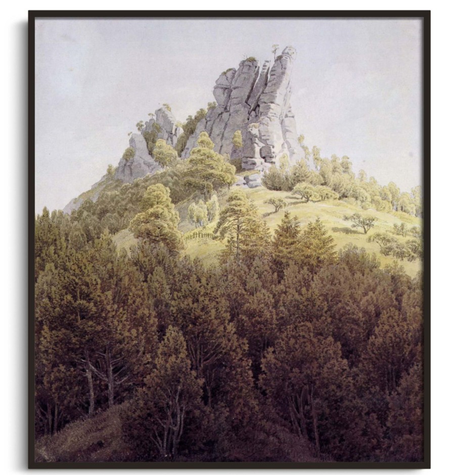 Caspar David Friedrich Galerie montblanc | Le Feldstein Pres De Rathen Sur L'Elbe - Caspar David Friedrich