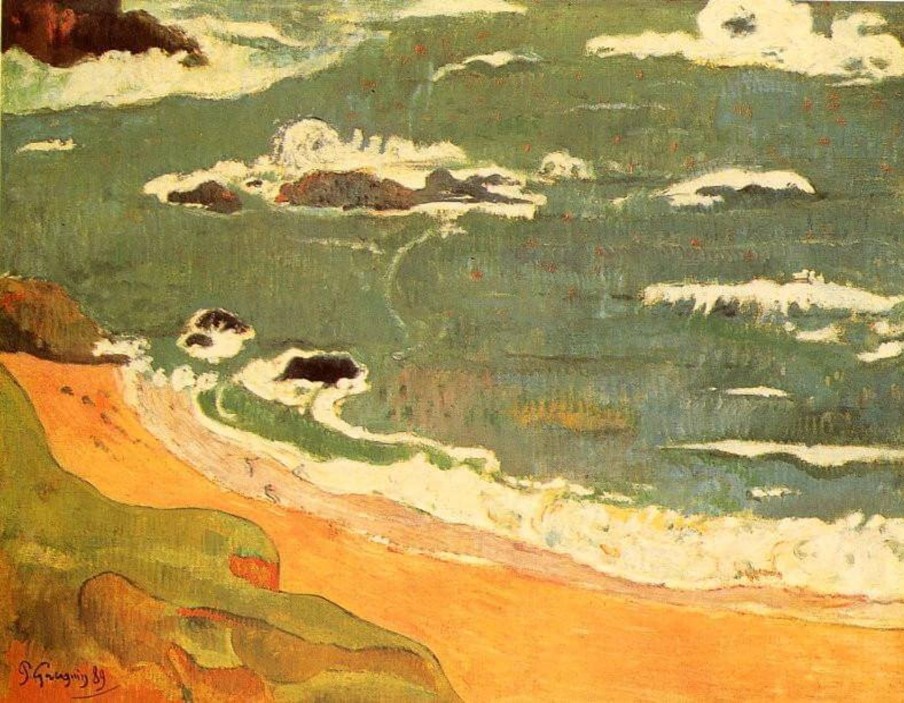 Paul Gauguin Galerie montblanc | Plage Au Pouldu - Paul Gauguin