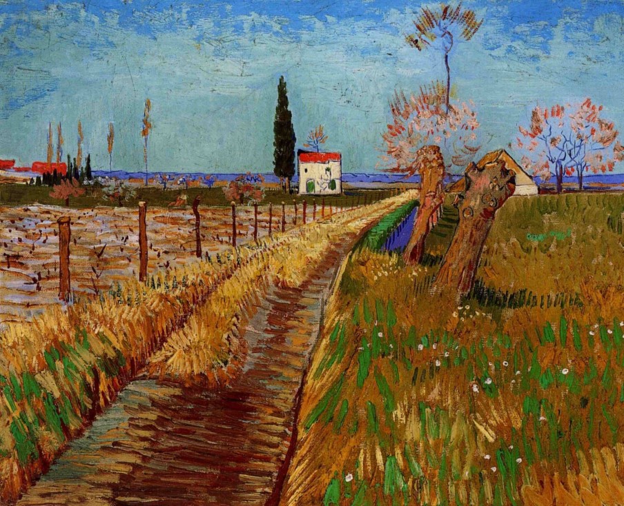 Vincent Van Gogh Galerie montblanc | Chemin A Travers Un Champ De Saules - Vincent Van Gogh