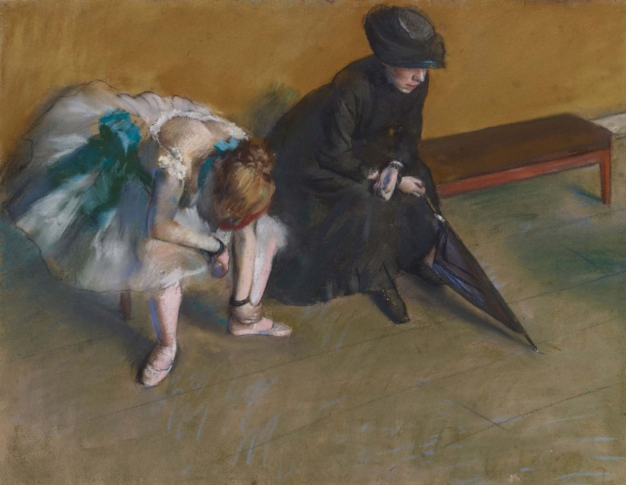 Edgar Degas Galerie montblanc | L'Attente - Edgar Degas