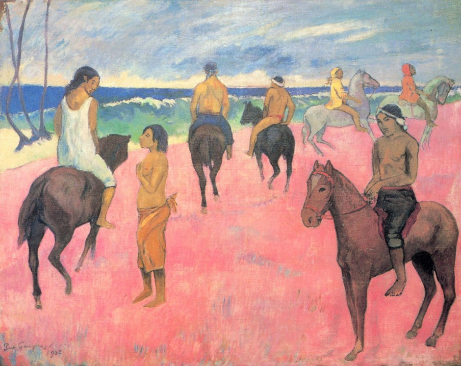 Paul Gauguin Galerie montblanc | Cavaliers Sur La Plage Ii - Paul Gauguin