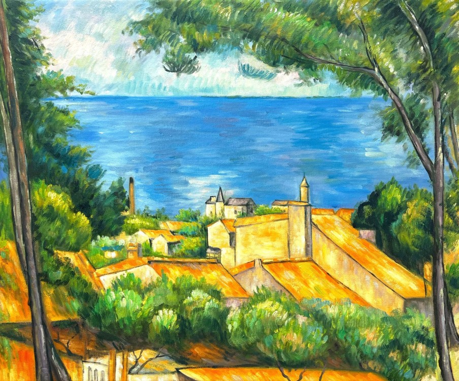 Paul Cezanne Galerie montblanc | L'Estaque Aux Toits Rouges Paul Cezanne