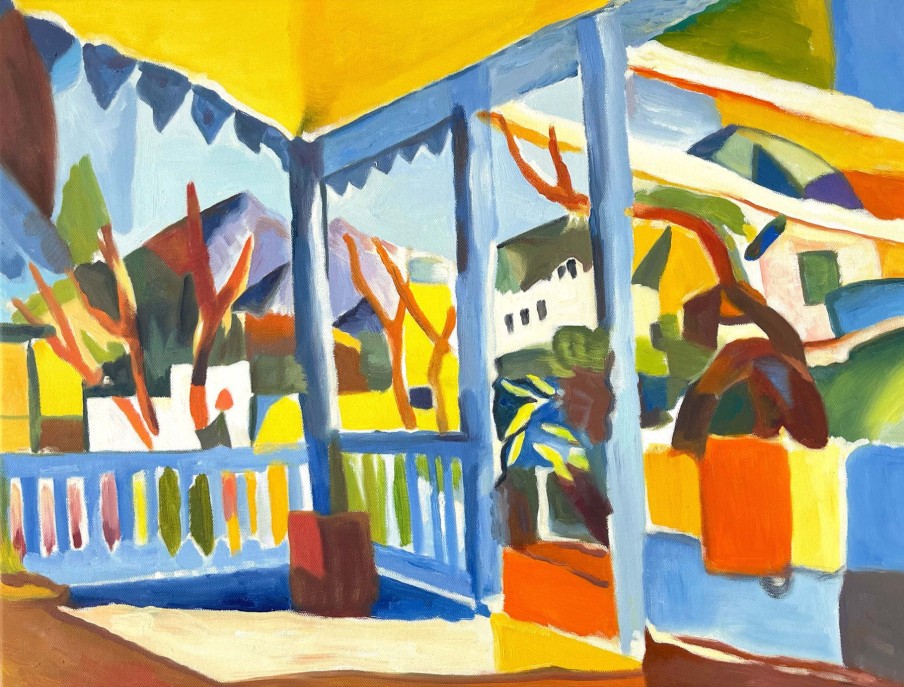 August Macke Galerie montblanc | Terrasse De La Maison De Campagne A St. Germain - August Macke