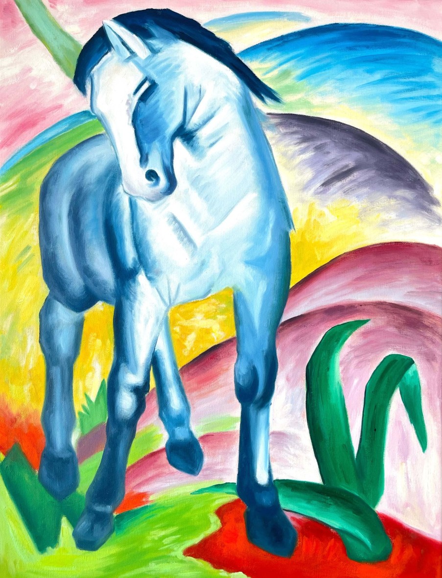 Franz Marc Galerie montblanc | Cheval Bleu I - Franz Marc