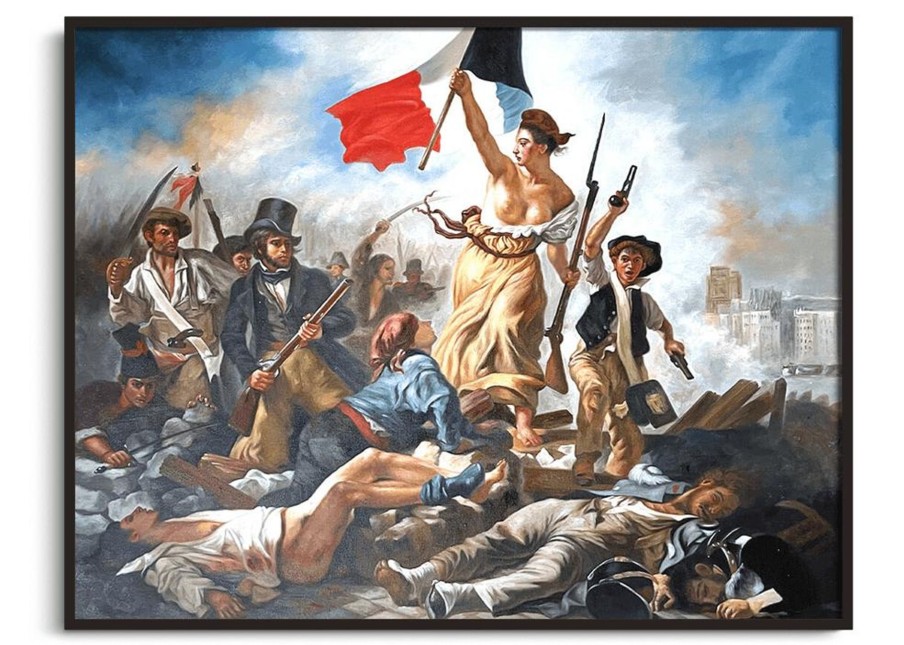 Eugene Delacroix Galerie montblanc | La Liberte Guidant Le Peuple - Eugene Delacroix