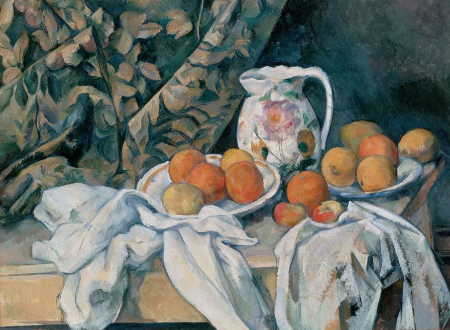 Paul Cezanne Galerie montblanc | Nature Morte Avec Un Rideau - Paul Cezanne