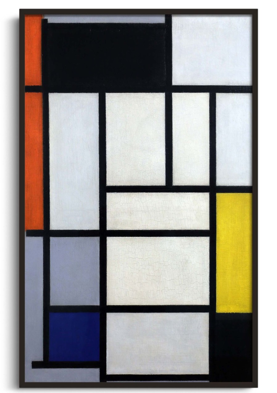 Piet Mondrian Galerie montblanc | Composition De Rouge, Noir, Jaune, Bleu Et Gris - Piet Mondrian