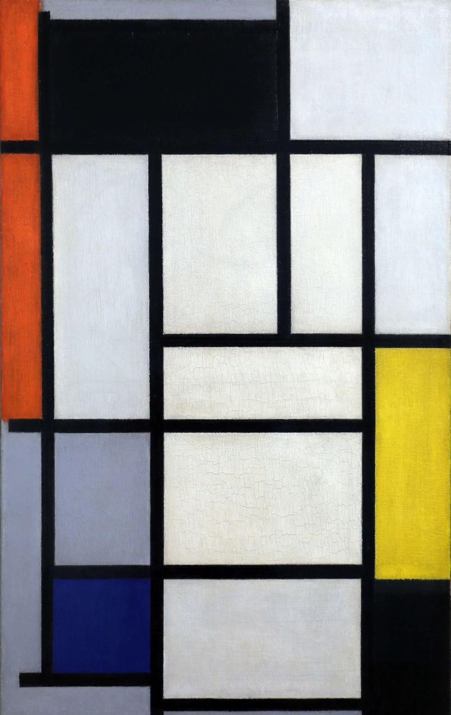 Piet Mondrian Galerie montblanc | Composition De Rouge, Noir, Jaune, Bleu Et Gris - Piet Mondrian