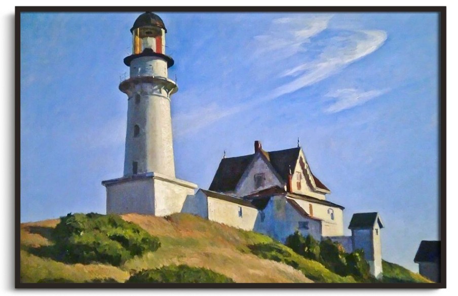 Edward Hopper Galerie montblanc | Lighthouse At Two Lights - Edward Hopper