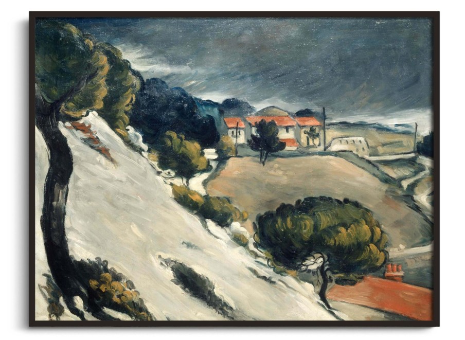 Paul Cezanne Galerie montblanc | La Neige Fondue A L'Estaque - Paul Cezanne