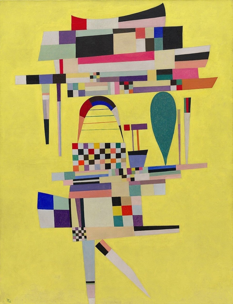 Vassily Kandinsky Galerie montblanc | Peinture Jaune - Vassily Kandinsky