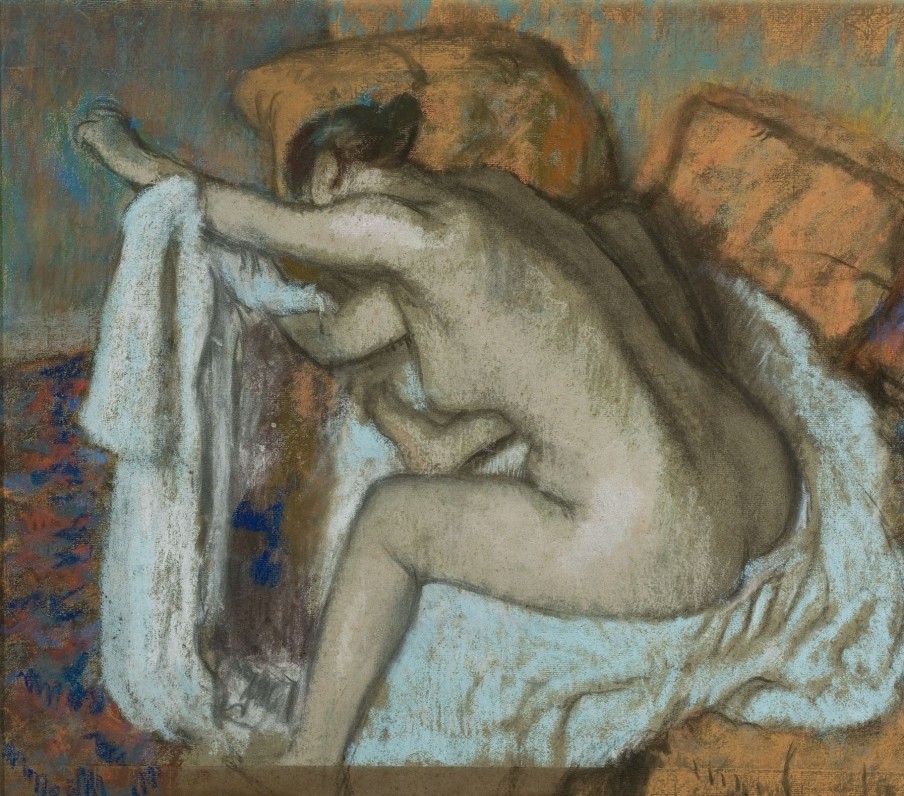 Edgar Degas Galerie montblanc | Femme Sechant Son Bras Gauche (Apres Le Bain) - Edgar Degas