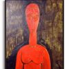 Amedeo Modigliani Galerie montblanc | Le Grand Buste Rouge - Amedeo Modigliani