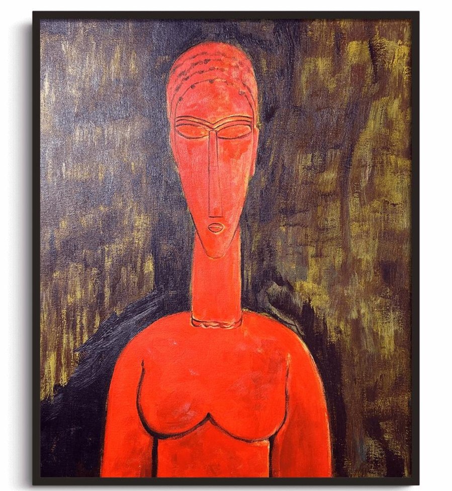 Amedeo Modigliani Galerie montblanc | Le Grand Buste Rouge - Amedeo Modigliani