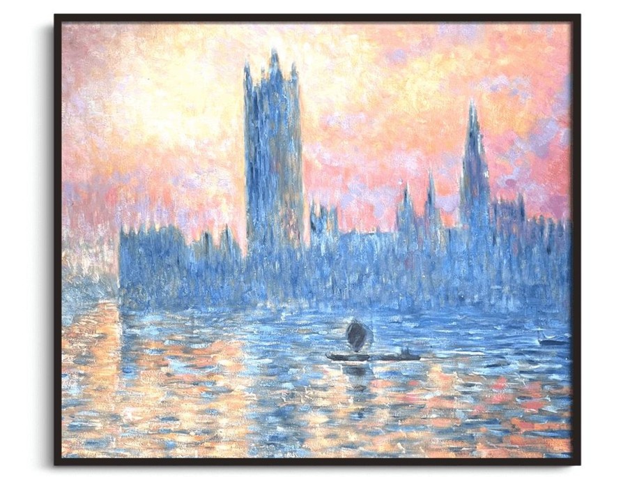 Claude Monet Galerie montblanc | Le Parlement De Londres, Soleil Couchant - Claude Monet