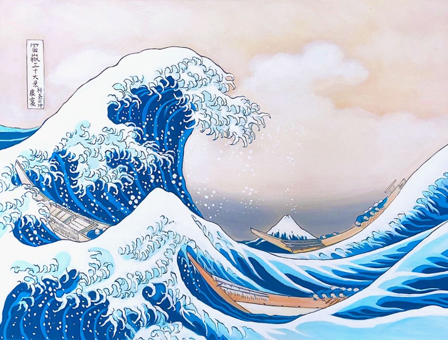 Hokusai Galerie montblanc | La Grande Vague De Kanagawa - Hokusai