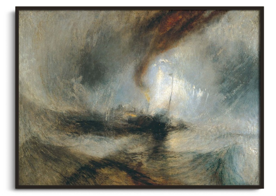 William Turner Galerie montblanc | Tempete De Neige - Bateau A Vapeur Au Large De L'Embouchure D'Un Port - William Turner