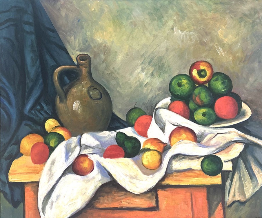 Paul Cezanne Galerie montblanc | Rideau, Cruchon Et Compotier - Paul Cezanne