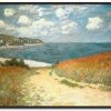 Claude Monet Galerie montblanc | Chemin Dans Les Bles A Pourville - Claude Monet