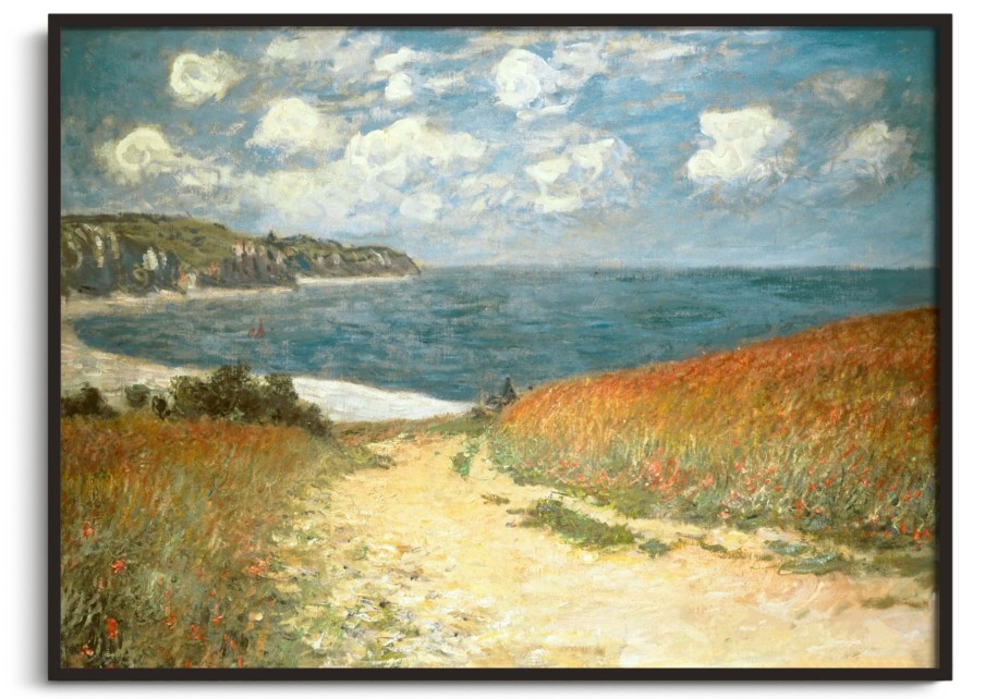 Claude Monet Galerie montblanc | Chemin Dans Les Bles A Pourville - Claude Monet