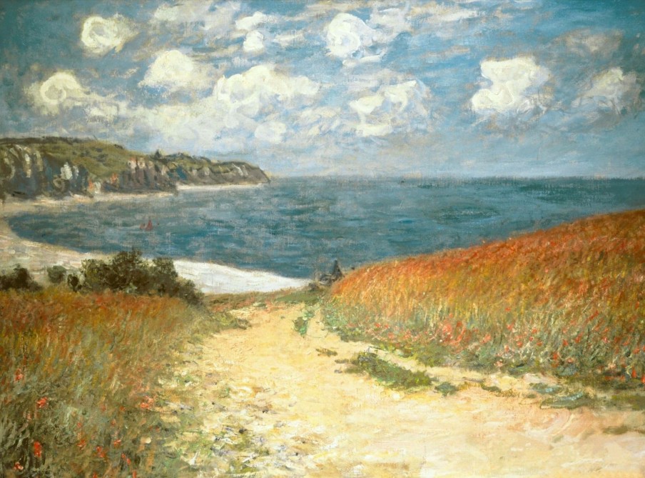 Claude Monet Galerie montblanc | Chemin Dans Les Bles A Pourville - Claude Monet