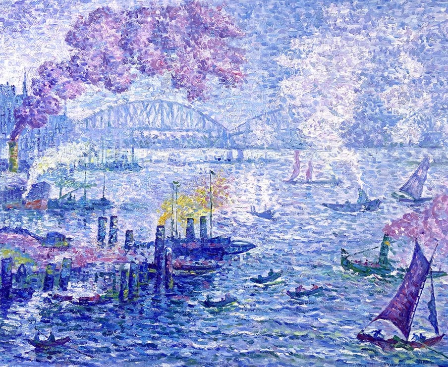 Paul Signac Galerie montblanc | Le Port De Rotterdam - Paul Signac