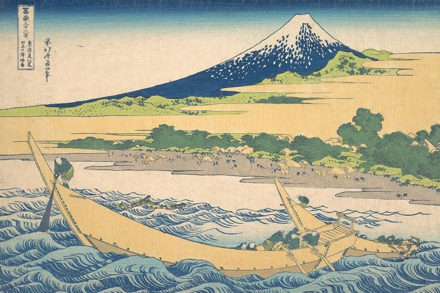 Hokusai Galerie montblanc | Le Littoral A Tago Pres D'Ejiri - Hokusai