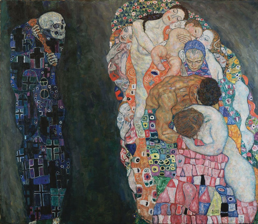 Gustav Klimt Galerie montblanc | La Vie Et La Mort - Gustav Klimt