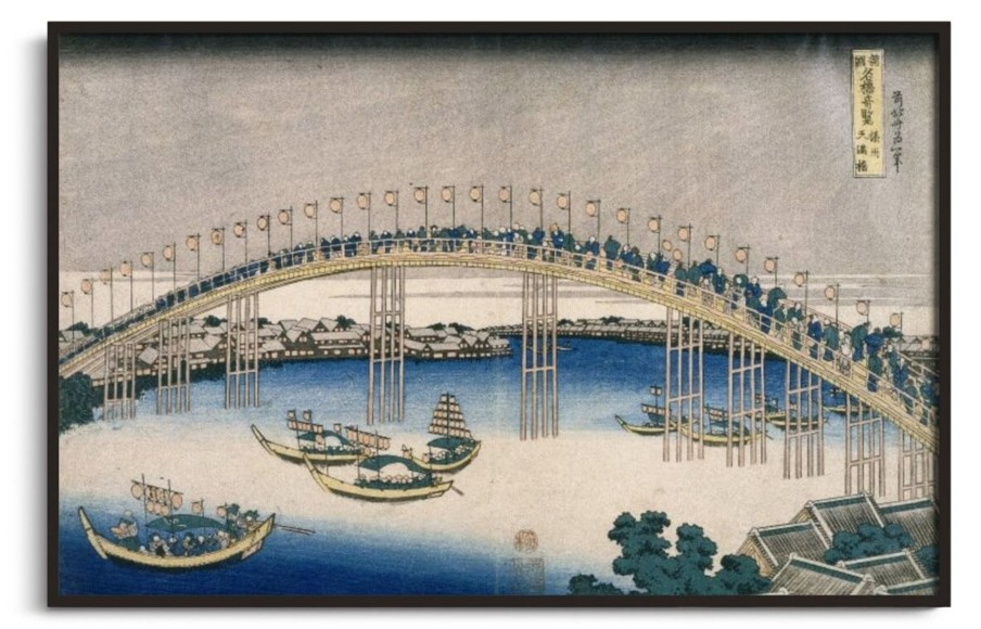 Hokusai Galerie montblanc | Le Festival Des Lanternes Sur Le Pont De Temma - Hokusai