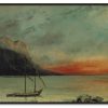 Gustave Courbet Galerie montblanc | Coucher De Soleil Sur Le Leman - Gustave Courbet