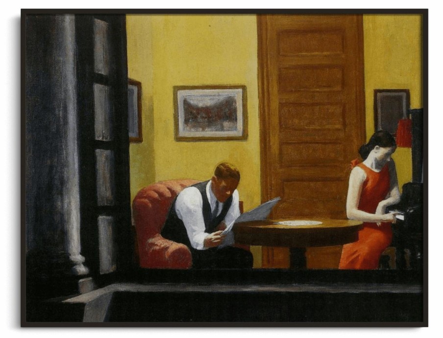 Edward Hopper Galerie montblanc | Room In New York - Edward Hopper