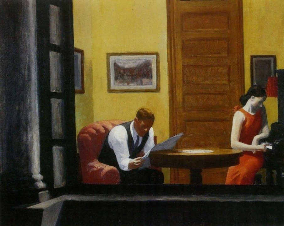 Edward Hopper Galerie montblanc | Room In New York - Edward Hopper