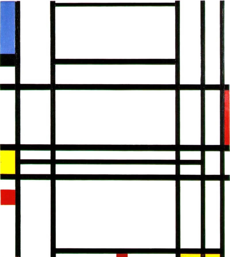 Piet Mondrian Galerie montblanc | Composition No 10 - Piet Mondrian