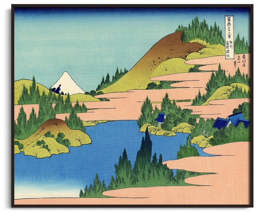 Hokusai Galerie montblanc | Le Lac De Hakone Dans La Province De Sagami - Hokusai