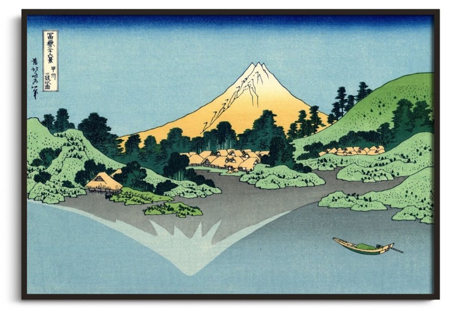 Hokusai Galerie montblanc | Reflet Du Mont Fuji Dans Le Lac Kawaguchi - Hokusai