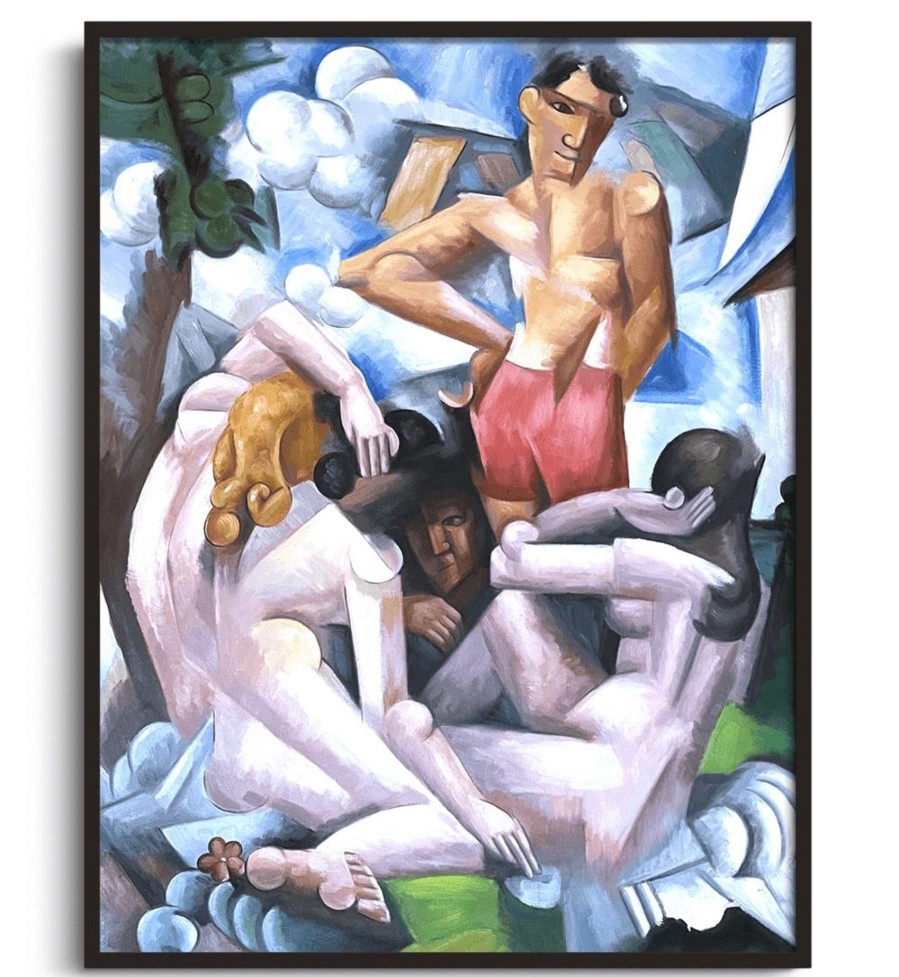 Roger De La Fresnaye Galerie montblanc | Les Baigneurs - Roger De La Fresnaye