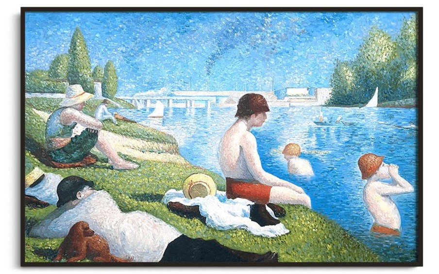 Georges Seurat Galerie montblanc | Une Baignade A Asnieres - Georges Seurat