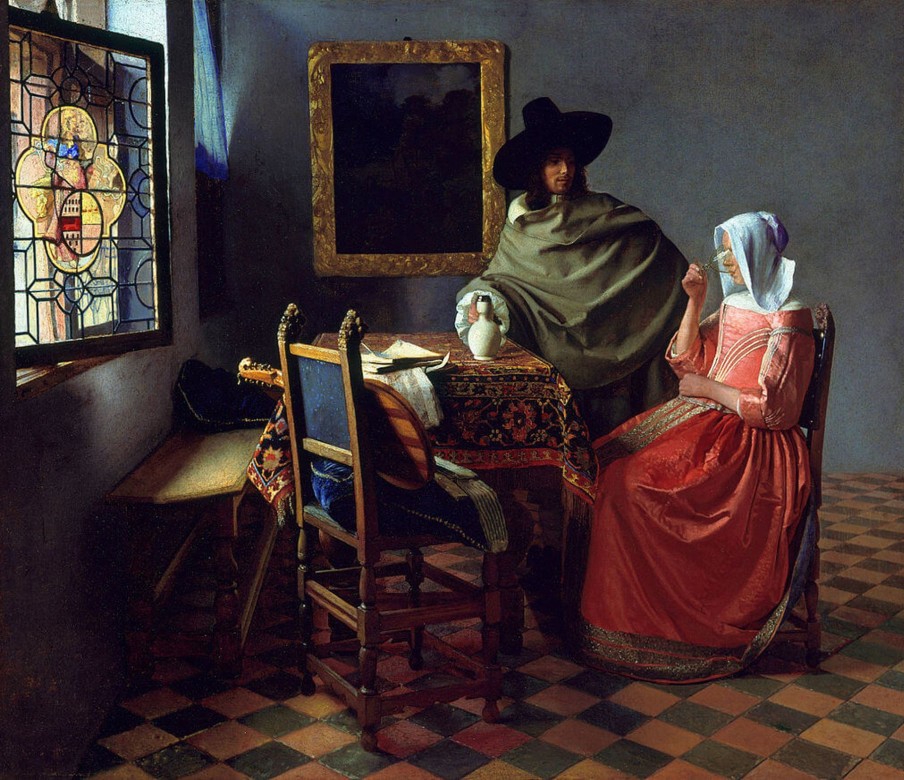 Johannes Vermeer Galerie montblanc | Le Verre De Vin - Johannes Vermeer