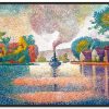 Paul Signac Galerie montblanc | L'Hirondelle Bateau A Vapeur Sur La Seine - Paul Signac