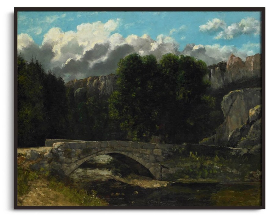 Gustave Courbet Galerie montblanc | Le Pont De Saint-Sulpice Pres De Fleurier - Gustave Courbet