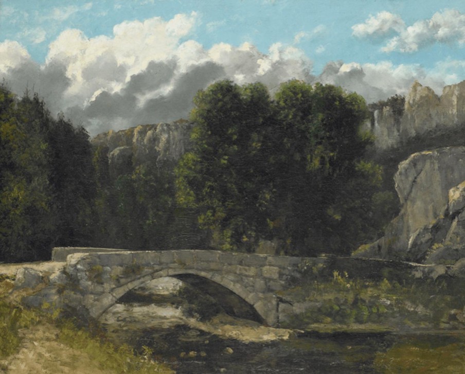 Gustave Courbet Galerie montblanc | Le Pont De Saint-Sulpice Pres De Fleurier - Gustave Courbet