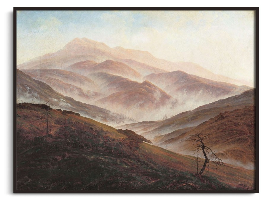 Caspar David Friedrich Galerie montblanc | Paysage De Montagnes Geantes Avec Brouillard Levant - Caspar David Friedrich