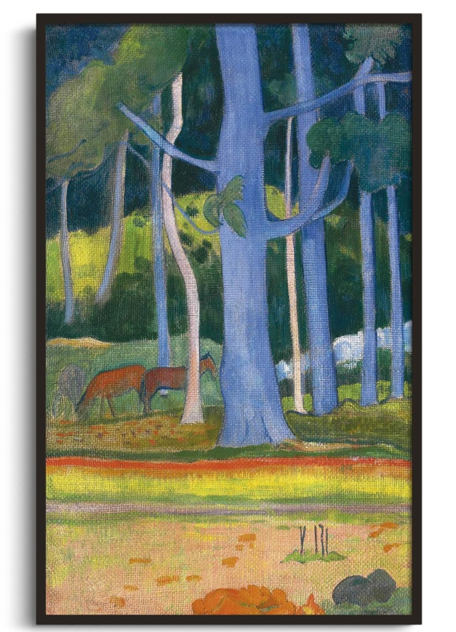 Paul Gauguin Galerie montblanc | Paysage Aux Troncs Bleus - Paul Gauguin