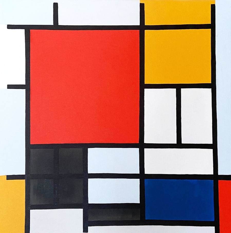 Piet Mondrian Galerie montblanc | Composition En Rouge, Jaune, Bleu Et Noir - Piet Mondrian