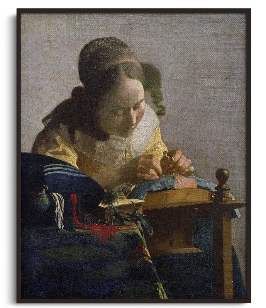 Johannes Vermeer Galerie montblanc | La Dentelliere - Johannes Vermeer