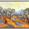 Vincent Van Gogh Galerie montblanc | Oliviers Avec Ciel Jaune Et Soleil - Vincent Van Gogh