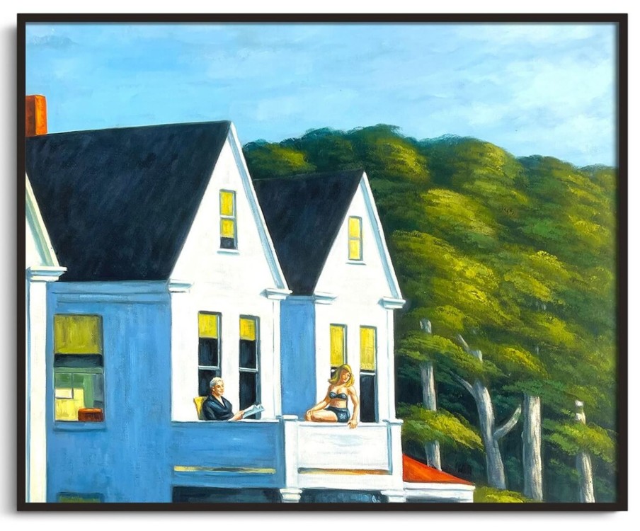 Edward Hopper Galerie montblanc | Second Story Sunlight - Edward Hopper