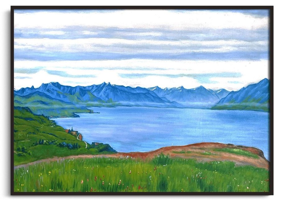 Ferdinand Hodler Galerie montblanc | Paysage Sur Le Lac Leman - Ferdinand Hodler