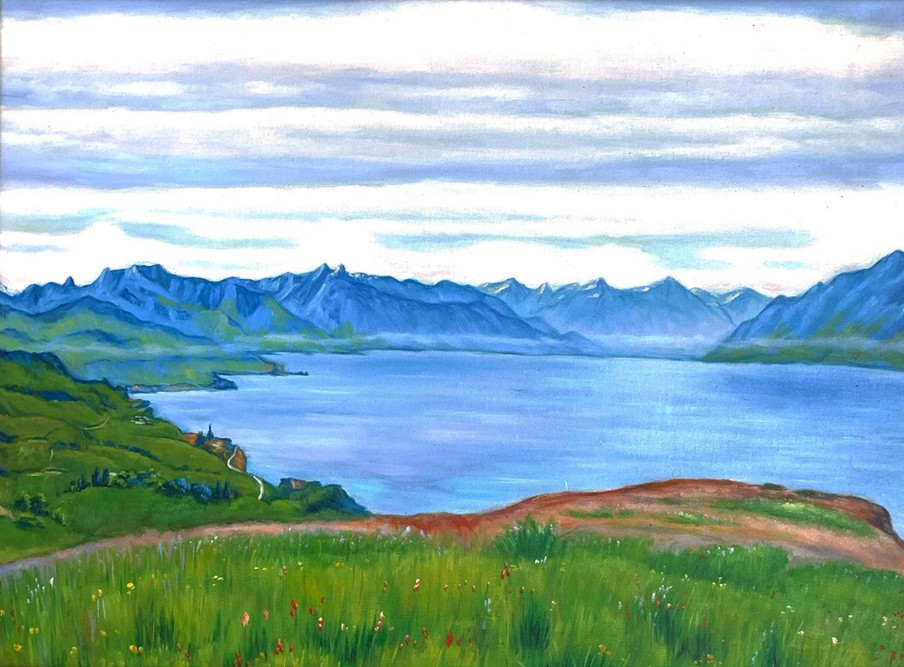 Ferdinand Hodler Galerie montblanc | Paysage Sur Le Lac Leman - Ferdinand Hodler